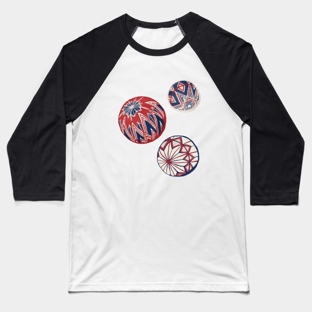 Temari（手毬） Baseball T-Shirt by akaneyabushita